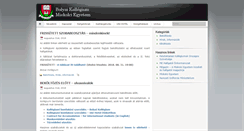 Desktop Screenshot of kollegium.uni-miskolc.hu