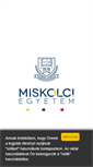 Mobile Screenshot of felveteli.uni-miskolc.hu