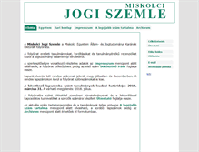 Tablet Screenshot of mjsz.uni-miskolc.hu