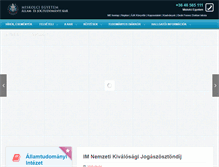Tablet Screenshot of jogikar.uni-miskolc.hu